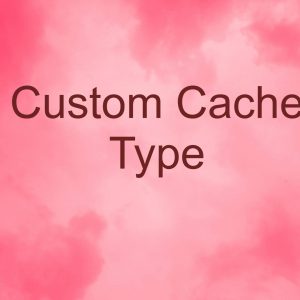 Custom Cache Type